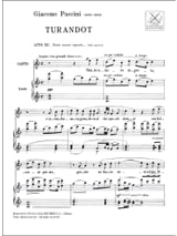 Tanto Amore Segreto. Turandot - PUCCINI - Partition - Opéras